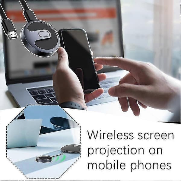 Plug & Play kannettava langaton HD-videodongle-sovitin lähetysprojektori 26s