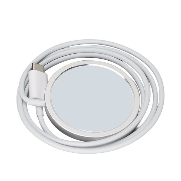 15W magnetisk trådløs ladeplate for iPhone 13 Pro 12 Pro Hvit