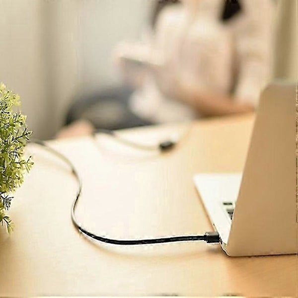 Forlengelseskabel for USB-kabel 1m, svart