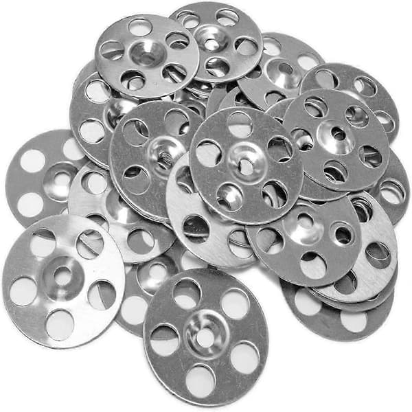 100 rustfri stålskiver (36 mm) til Thermopanel, Marmox og Wedi isolerede byggepaneler