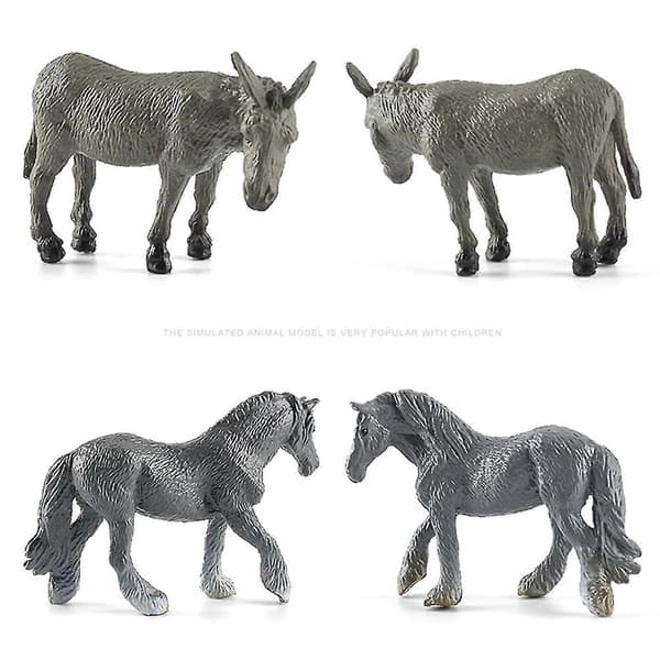 New 12-piece farm animal play set, realistic plastic animals for toddlers, fast delivery