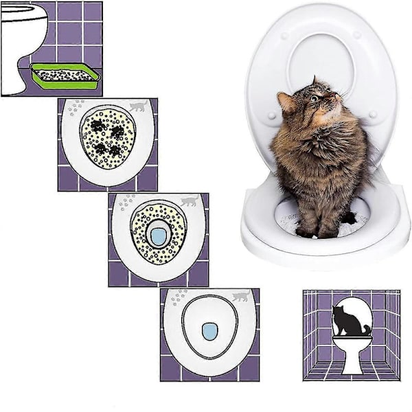 Lær Din Kat At Bruge Toilettet - Træningssæt Til Katte
