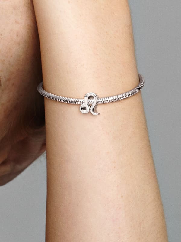 Pandora - Glittrande Lejon Stjärntecken Berlock - Sterlingsilver