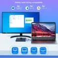 7-i-1 extern DVD-enhet, USB 3.0 Typ-C, DVD-brännare med 4 USB-portar och 2 TF/SD-kortplatser