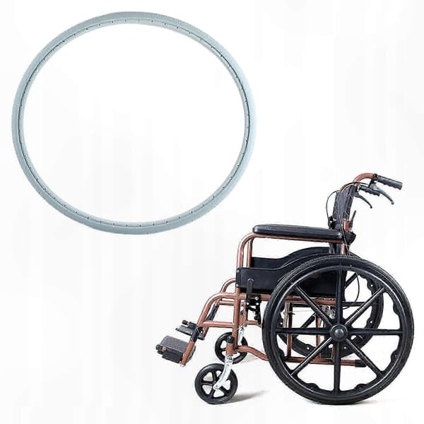 Uretan rullestoldekksett, 24x1 3/8 tommer, grå multicolor