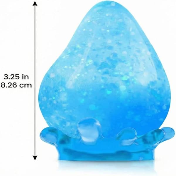 Squishy Stressball, Vanndråpe Fidget Stressball, Squishy Stresskube-Dråpe Malt Sukkerballer Sensorisk (Rosa)