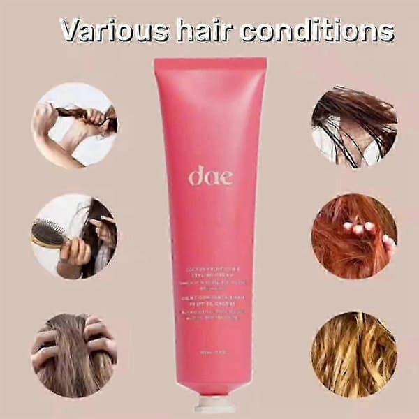 3-i-1 Stylingcreme til Krøller 150 ml Naturlig Formel til Kruskontrol og Langvarigt Hold