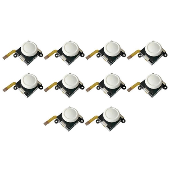 For Switch Lite Hall Elektromagnetisk Joystick 3D Analog Joystick for Switch JoyCon Hall Rocker Hvit