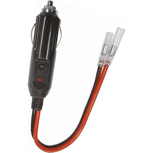 Bil Erstatning 12V/24V Sigarettennerplugg med Ledning og Kabling Enkelthode Terminal Lighter DIY Strømledning