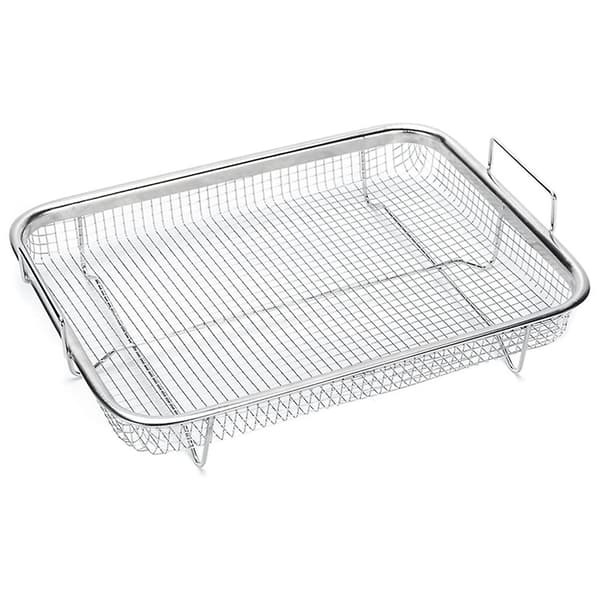 1 pc Stainless Steel Grill Basket, Non-Stick Mesh Basket, Wire Basket