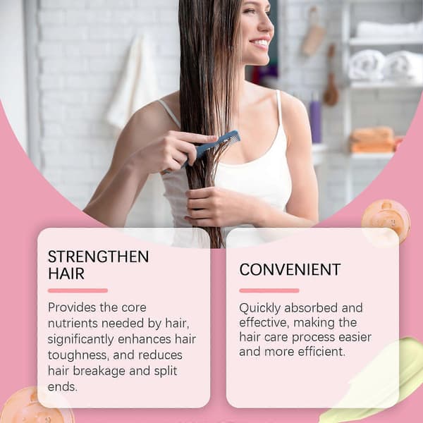 Begränsad tid!! Keratin Hårmask - Reparerar och vårdar frissigt, torrt hår, återställer glans, Keratin Hårmask