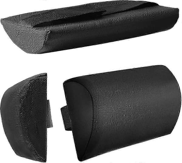 Nackstödskudde för solstol, vilstol, nackkudde, däckstol, nackkudde, uteplats, vilstol, nackkudde, utomhus, strandstol, nackkudde, justerbar 1pc Black