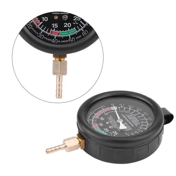 Vacuum Fuel Pump & Vacuum Test Gauge for Car Engine, Carburetor Pressure Diagnostic Leak Test