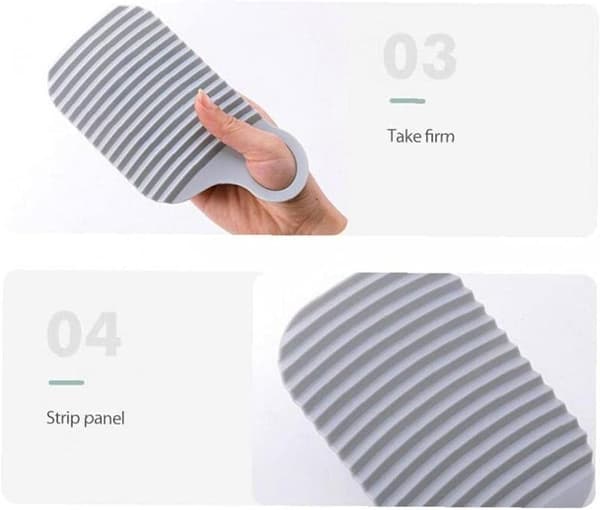 Mini washboard, washboard non-slip home scrub board for laundry hand washing clothes cleaning tool