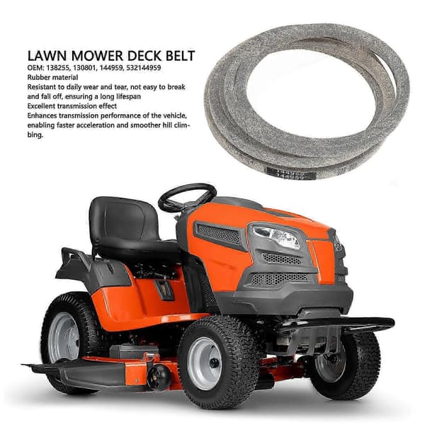 Klipperdækbælte 144959 Erstatning for Craftsman LT1000 LT2000 42 tommer dæk - 1/2 X 95,5 tommer drivrem til plæneklipper