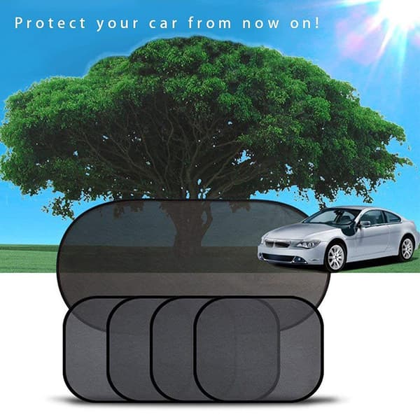 5 Pcs Car Sun Shade Car Window Shades for Side and Rear Window with Suction Cups Car Sun Visor Protection