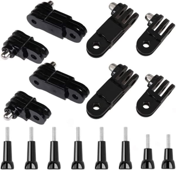 Adjustable Camera Extension Arm, Fixed Mount Bracket with Short and Long Screw Extension Arm for GoPro Hero 10, 9, 8, 7, 6, 5