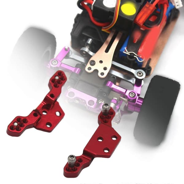 2 stk. RC Stødbeslag Dele Multi Hul Justerbar Metal Stødbeslag til Wltoys red