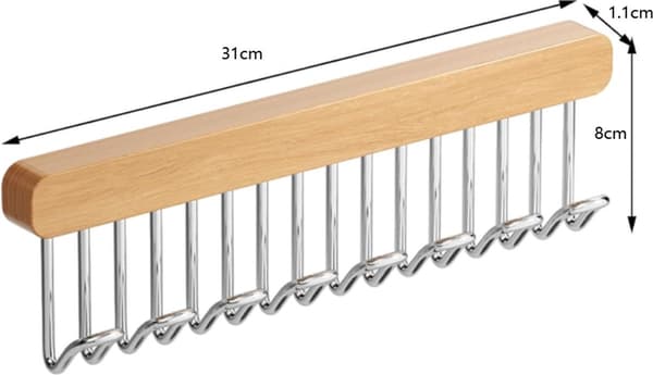 Clothes Hanger - Clothes Rail - Extendable - Hook Extendable Clothes Hanger - Non-Slip Hangers with 8 Hooks - Multifunctional Hanger