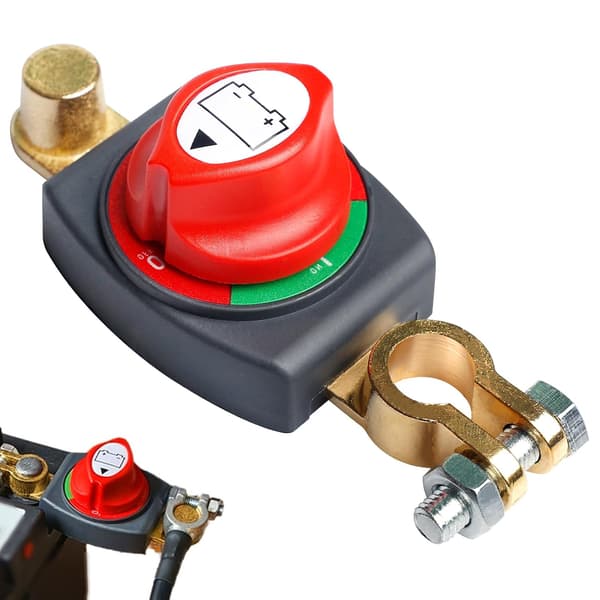 12V Battery Switch - Main Power Switch for Battery - Battery Master Switch - For Boat, Motorcycle, Yacht, Car, Bus, RV, UTV Vehicles