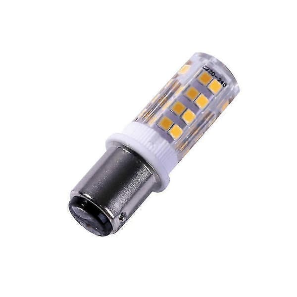2 stk Ba15d LED-lys pære dobbel Smd2835 51leds for symaskin Pfaff 26s Cold white