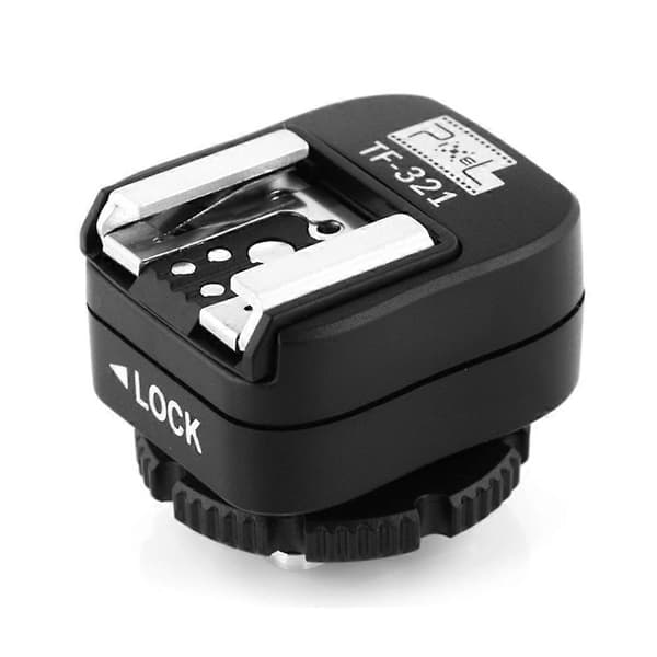PIXEL TF-321 TTL til Canon Shoe Converter til PC Sync Socket Konverteringsadapter Black