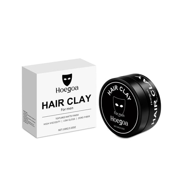 Stylinghårleire for menn - Naturlig voluminøst, glatt, glansfullt hår med langvarig matt tekstur