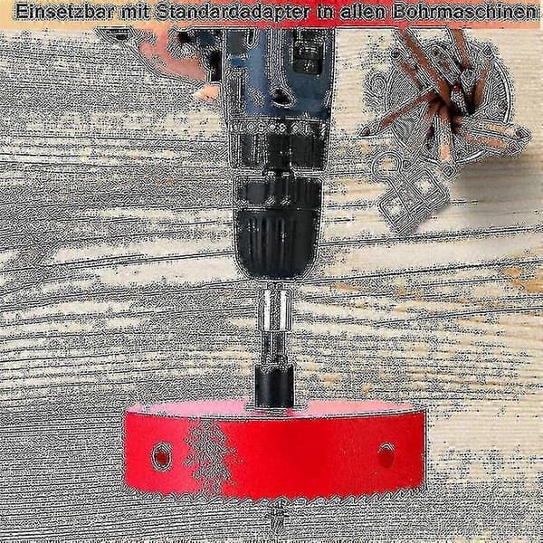 180 mm hullsag, HSS M42 bimetall HSS, hullsag med sekskantet skaft og bor 26s