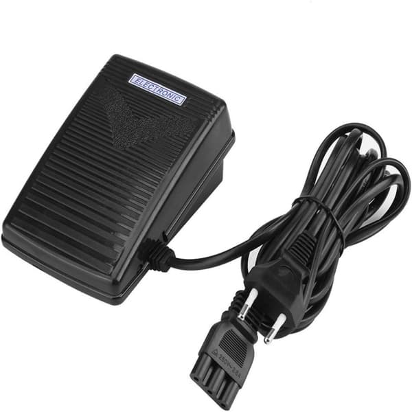 Sewing Machine Foot Pedal, Electronic Foot Control with Power Cord, Replacement for Singer JUKI Husqvarna Viking Elna Models, Variable