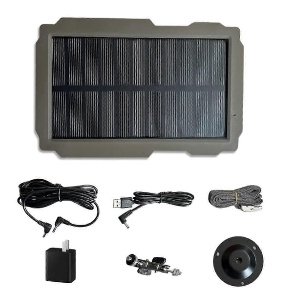 Trail Game Camera Solpanel Kit 3000mAh 6V-12V Genopladelig Soloplader til Jagtkamera 26s