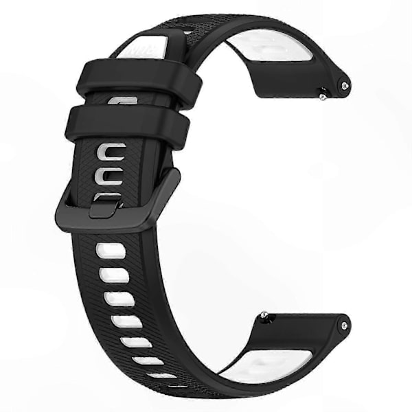 Dobbeltfarvede 18 mm silikone urremme til Forerunner 265S erstatningsrem Multicolor Style E