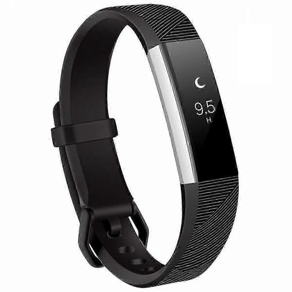 Fitbit / Alta HR -kellon ranneke silikonia - Musta - S Alta