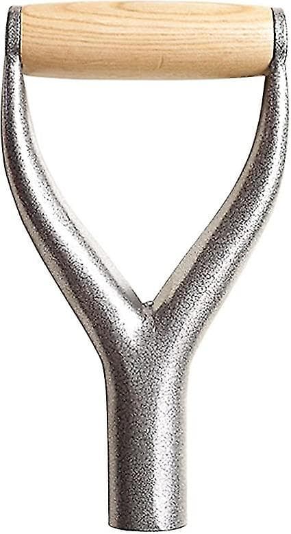 Iron Spade Handle with Inner Diameter, D/Y Grip, Good Hand Protection, Garden, Solid Iron, Accessories, Garden Tool for Snow Shovel, Digging, Rake