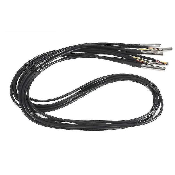 10 stk. Vanntett Ds18b20 Temperatursensor, Digital Temperatur Termisk Kabel Temperatur (-55- +