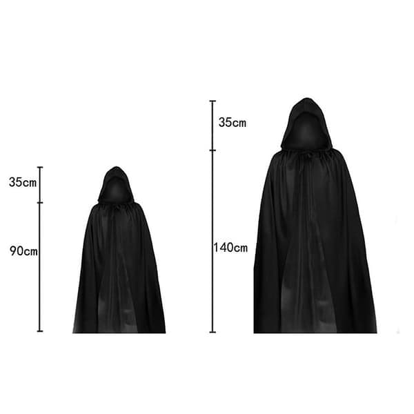 Halloween Lejemanden Cosplay Kostume Børn Voksne Kappe Med Le Handsker Sæt