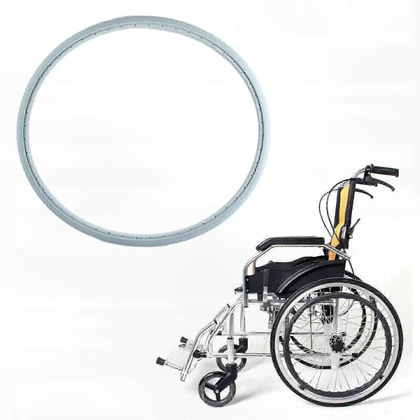 Uretan rullestoldekksett, 24x1 3/8 tommer, grå multicolor