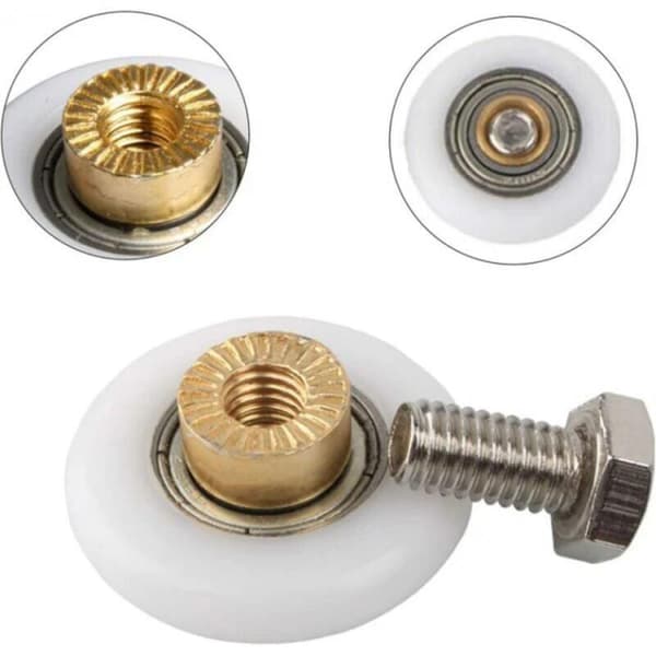 23 mm 4 st Duschdörrshjul, Ersättningshjul för Dusch