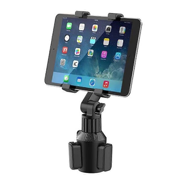 Praktisk og smuk bilkopholder tabletmontering Universal lang hals bilkop mini PC-holder 2 aksel roterende tabletter bilmontering