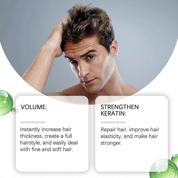 Styling Volumizing Powder for men - Lettvekt, oljekontroll, forfriskende hårstyling teksturpulver