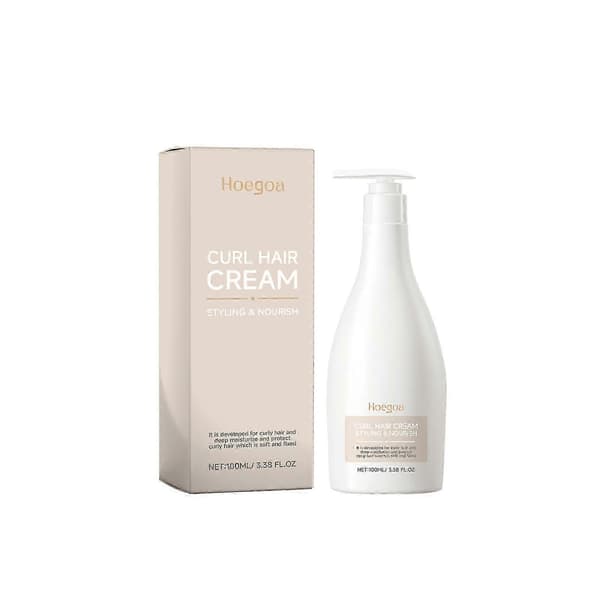 Høj kvalitet krøllehårcreme - Styling og næring, krøllecreme til bølget hår, krølledefinerende creme til krøllet hår, krøllet hårcreme 3pcs
