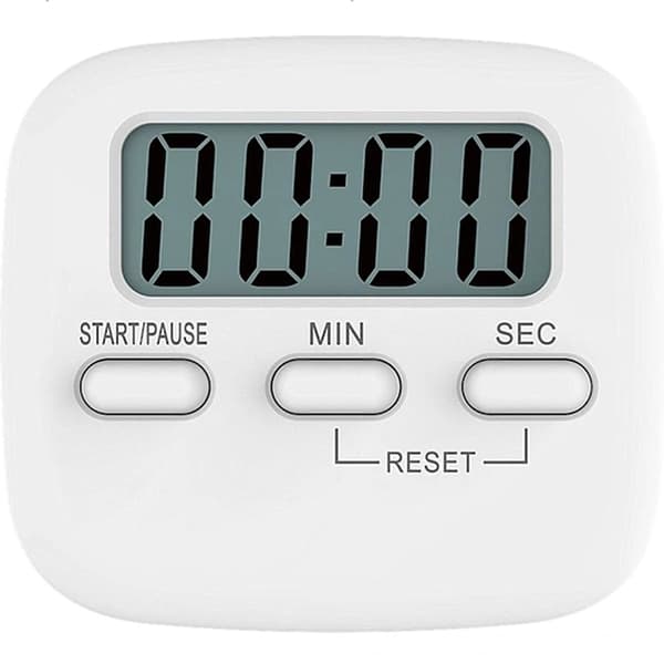 This 1-pack digital kitchen timer features a magnetic countdown stopwatch and a loud alarm, making it perfect for cooking