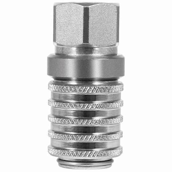 PD242 Serie PD Stål Hydraulisk Testport og Diagnostisk Udstyr Lynkobling med Indvendigt Rørgevind Silver