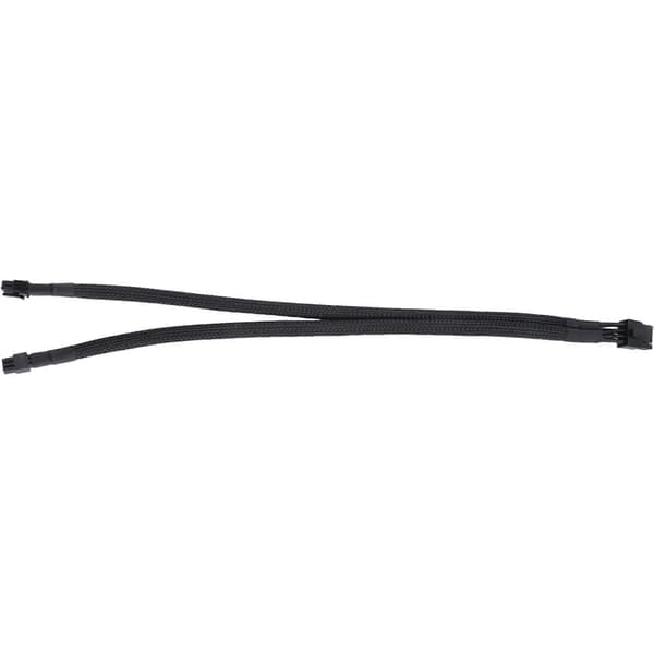 Dobbelt Mini 6-benet til 8-benet PCI Express grafikkort strømadapter ærmet kabel til Mac Pro Tower/Power Mac G5 15 tommer Black