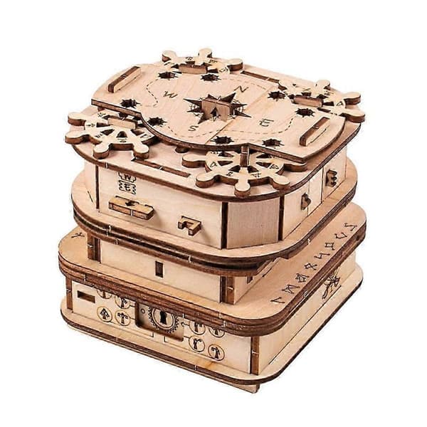 Davy's Wooden Puzzle Gift Box, Locker Puzzle Box