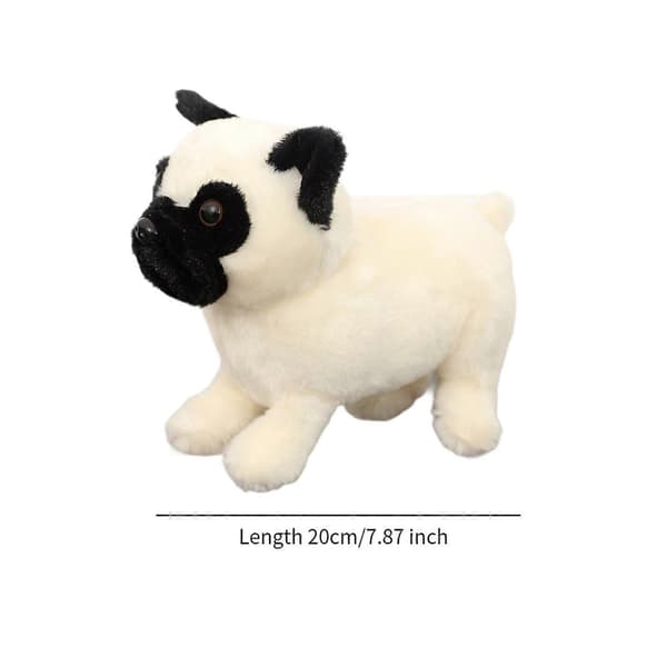 Söt gosedjur hund soffa prydnader tecknad rolig dekoration gosedjur White 20cm