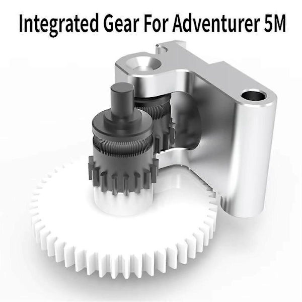 Til FLASHFORGE Adventurer 5M AD5M CNC Nanocoated Ekstruderhoved Gear Kit 3d Printer Dele til AD5M 3d Printer White&silver&black