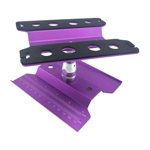 RC Bil Arbeidsstativ Arbeidsstasjon Aluminiumslegering 360 Graders Rotasjon Løftemodell Violet