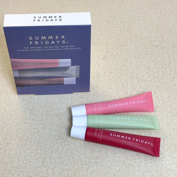 SummerFridays Lip Gloss Set - Hydrating Set (poppy + sweet mint + vanilla beige)