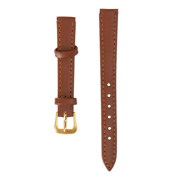 Unisex Universal Pin Buckle Urrem PU Læder Erstatning Urrem Tilbehør Brun 12mm / 0,47in