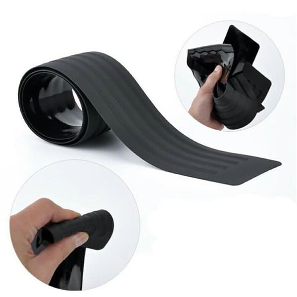 Rear Bumper Protector Universal Rubber Scratch-Resistant Trunk Sill Guard Exterior Accessories Trim Cover for SUV/Cars